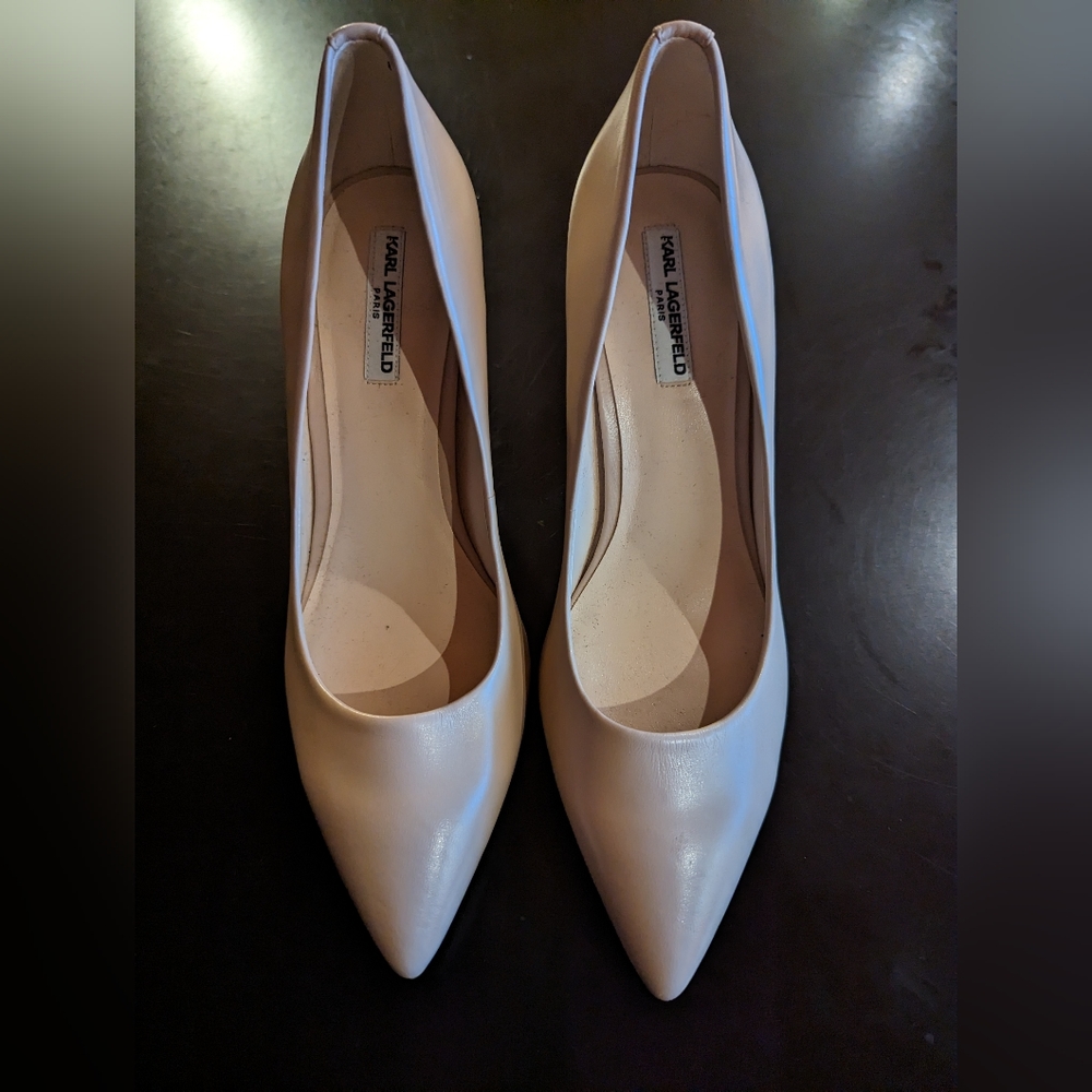 Karl Lagerfeld Beige Heels